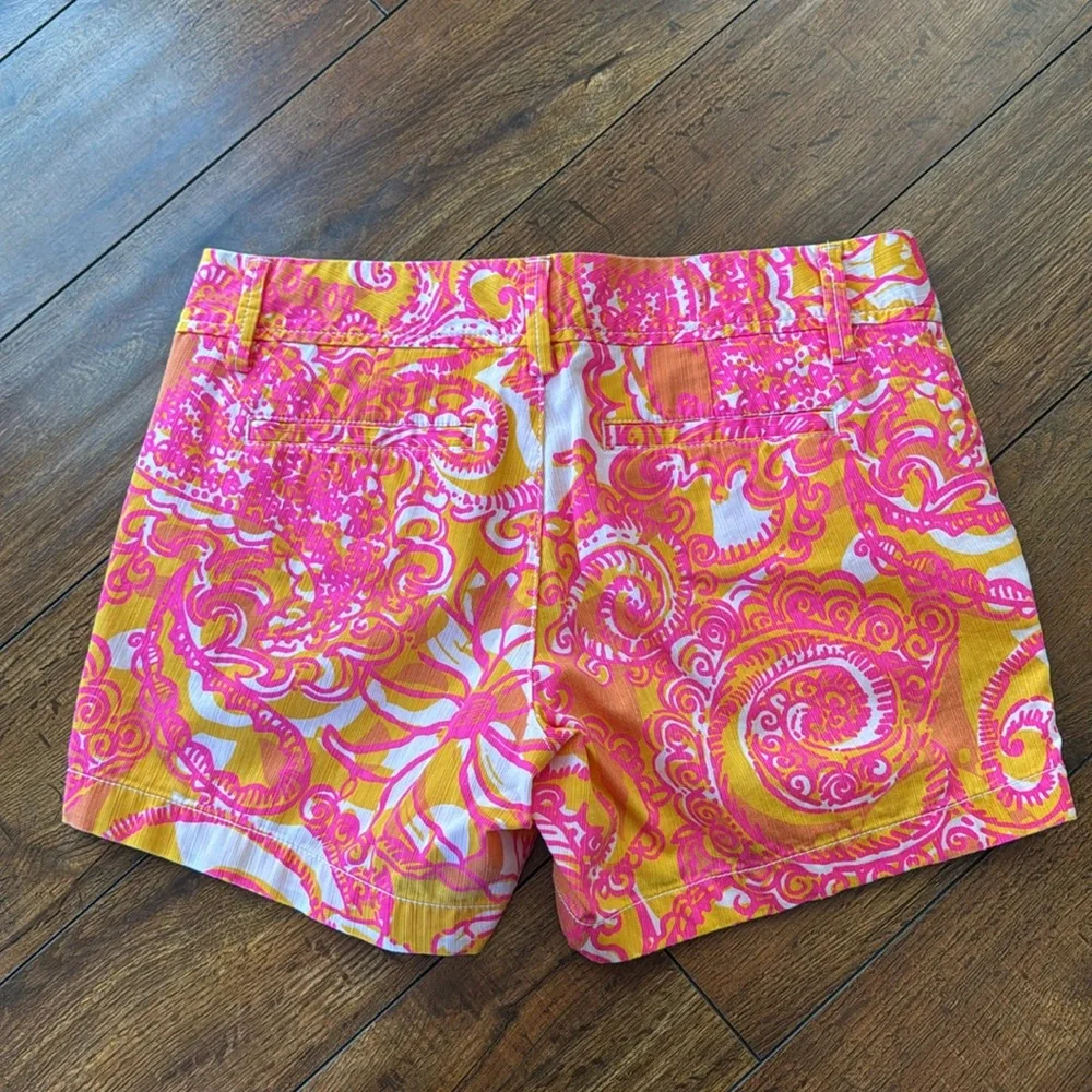 Vibrant Pink and Orange Women's Shorts